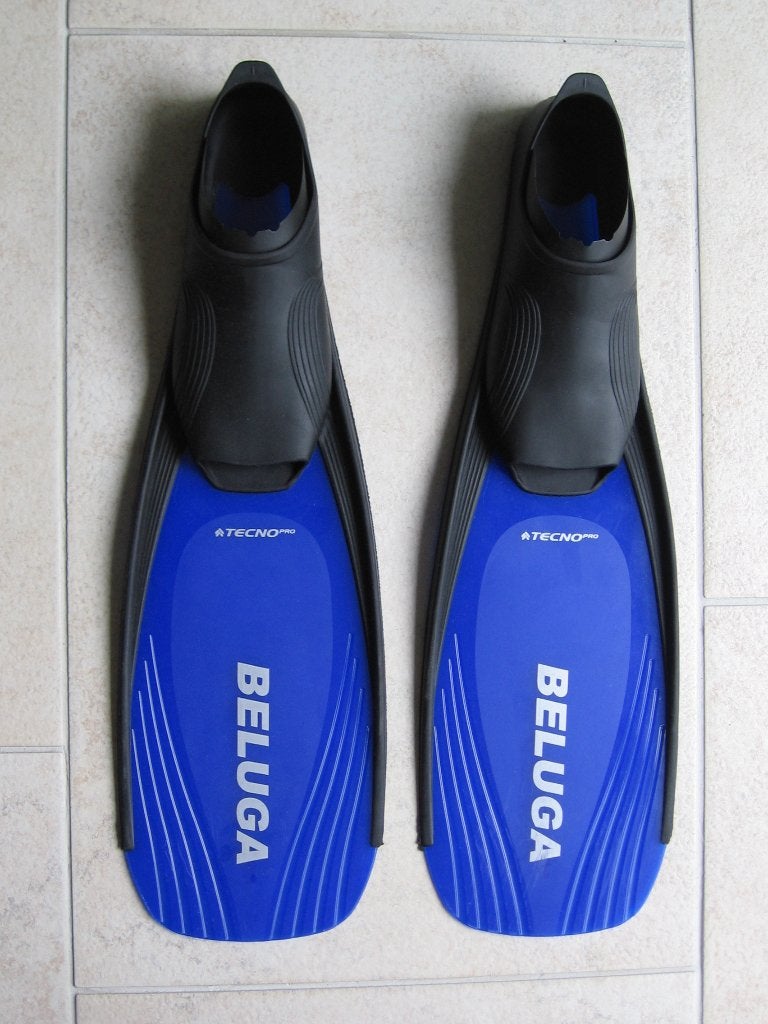 Beluga zwemflippers maat 38/39 met duikbril, Watersport en Boten, Ophalen of Verzenden, Gebruikt, Overige