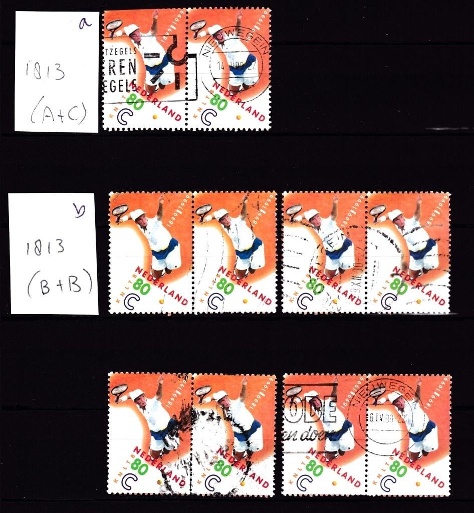 9402) Nederland 1813 KNLTB 1999 blokken, Postzegels en Munten, Ophalen of Verzenden