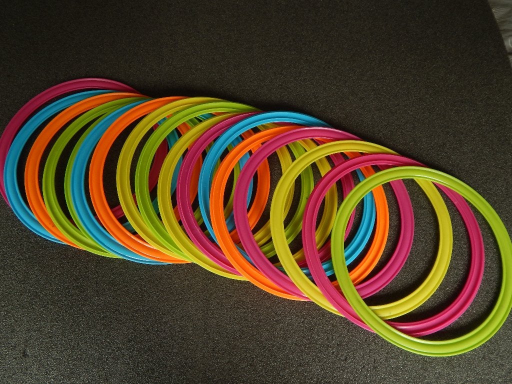 Jongleer ringen ( kunststof), Ophalen of Verzenden, Zo goed als nieuw