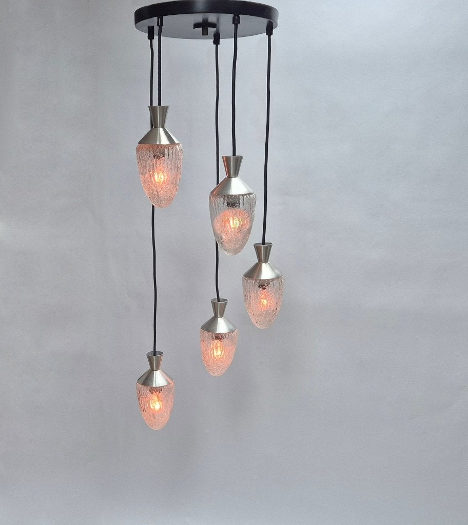 Philips cascade lamp jaren 60 vintage, Ophalen of Verzenden, Gebruikt, Glas