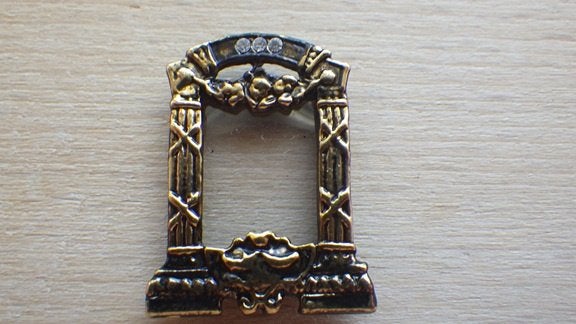 Poppenhuis: Messing Fotolijstje, Ophalen of Verzenden, Nieuw, Poppenhuis