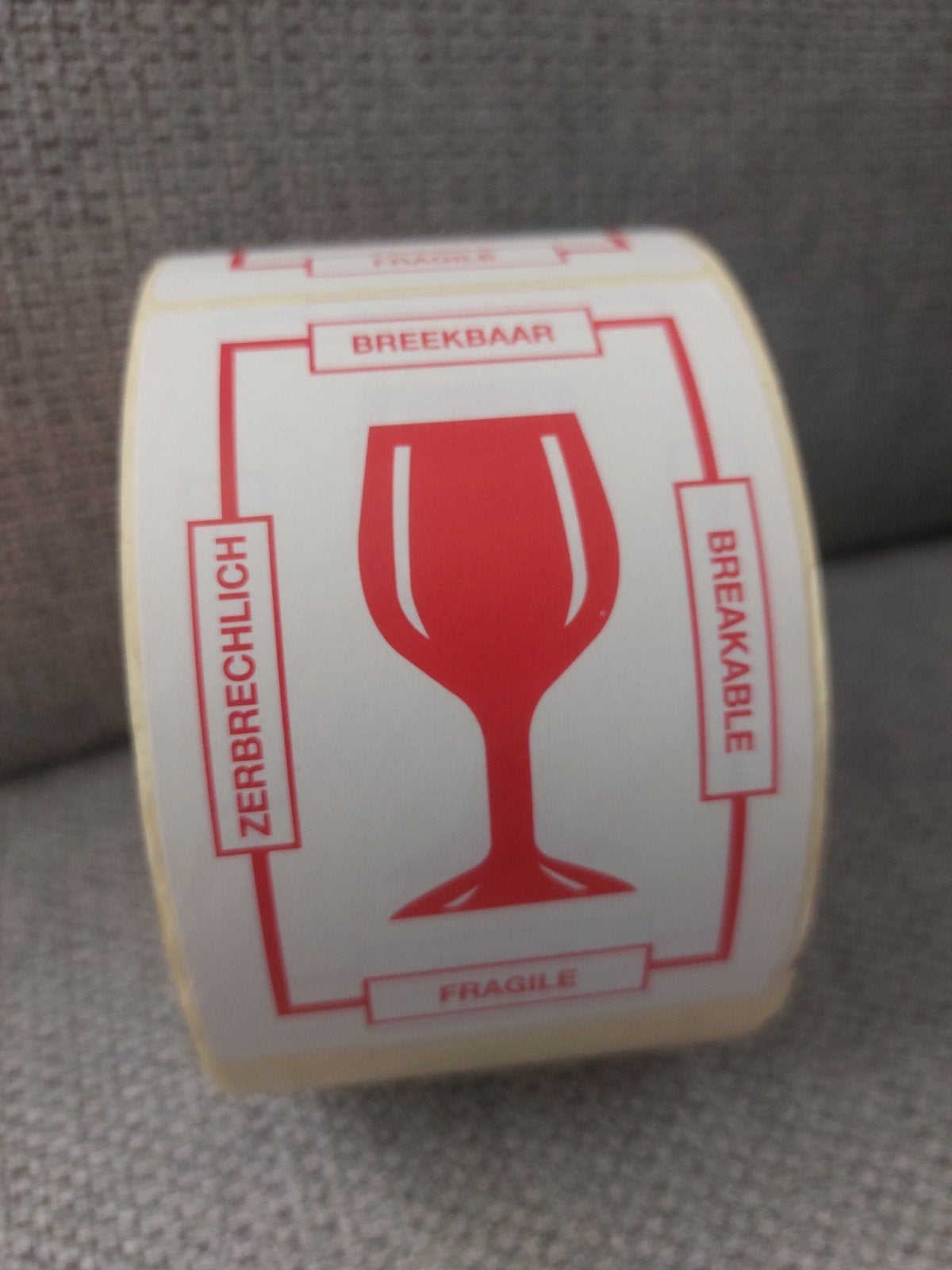 grote rol verhuis stickers "breekbaar - fragile", Ophalen, Nieuw, Meerdere stickers