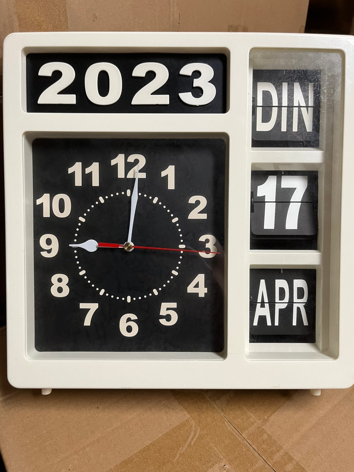 Te koop retro wandklok, Ophalen, Gebruikt, Wandklok