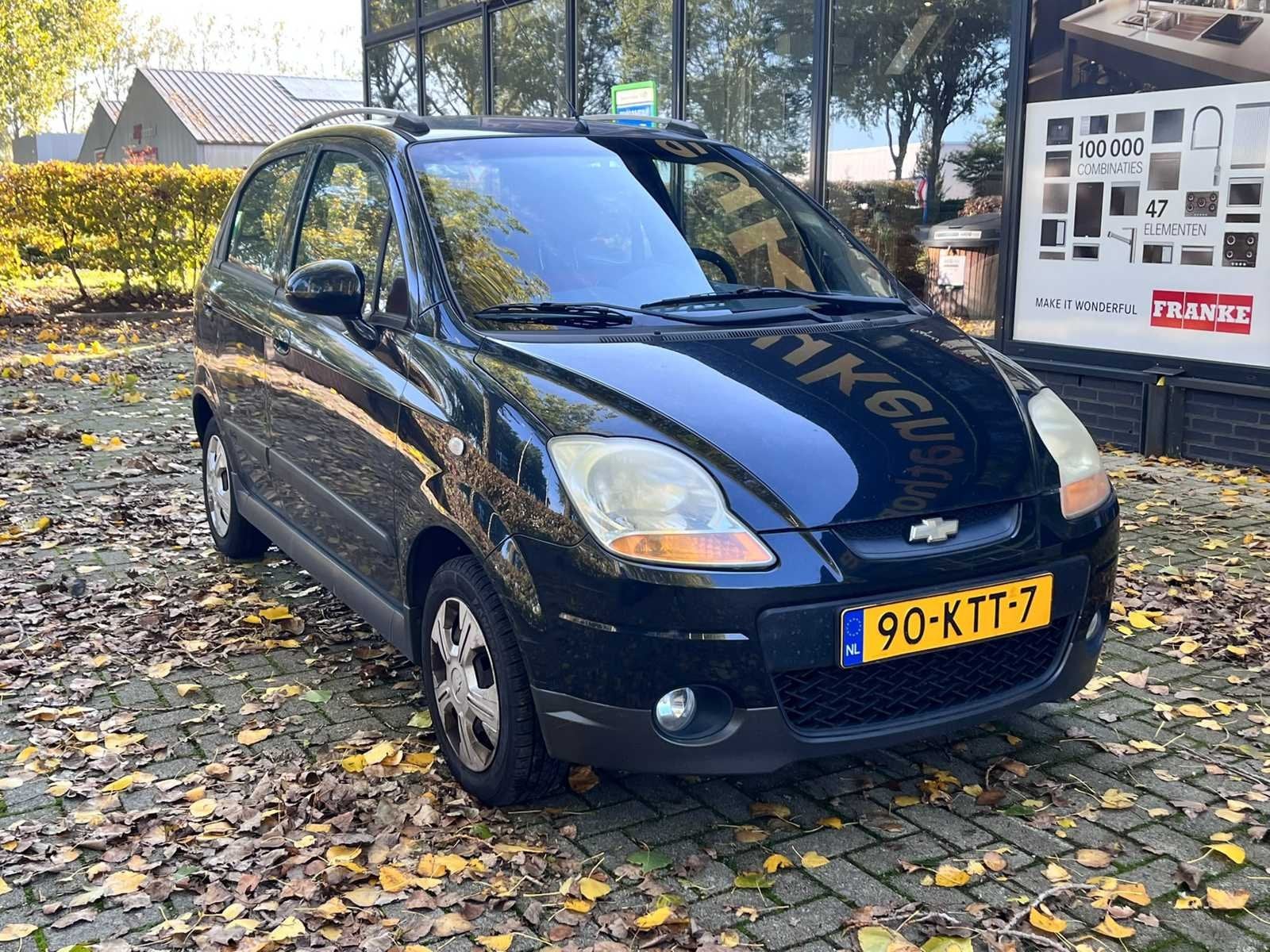 Chevrolet Matiz 0.8 Style, 90-KTT-7, Auto's, Voorwielaandrijving, Euro 5, Gebruikt, Zwart