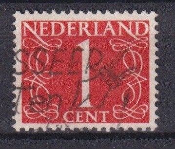 Nederland 1947 nr. 460 Cijfer KROONTJESPEN, Verzenden, Gestempeld, Overige thema's