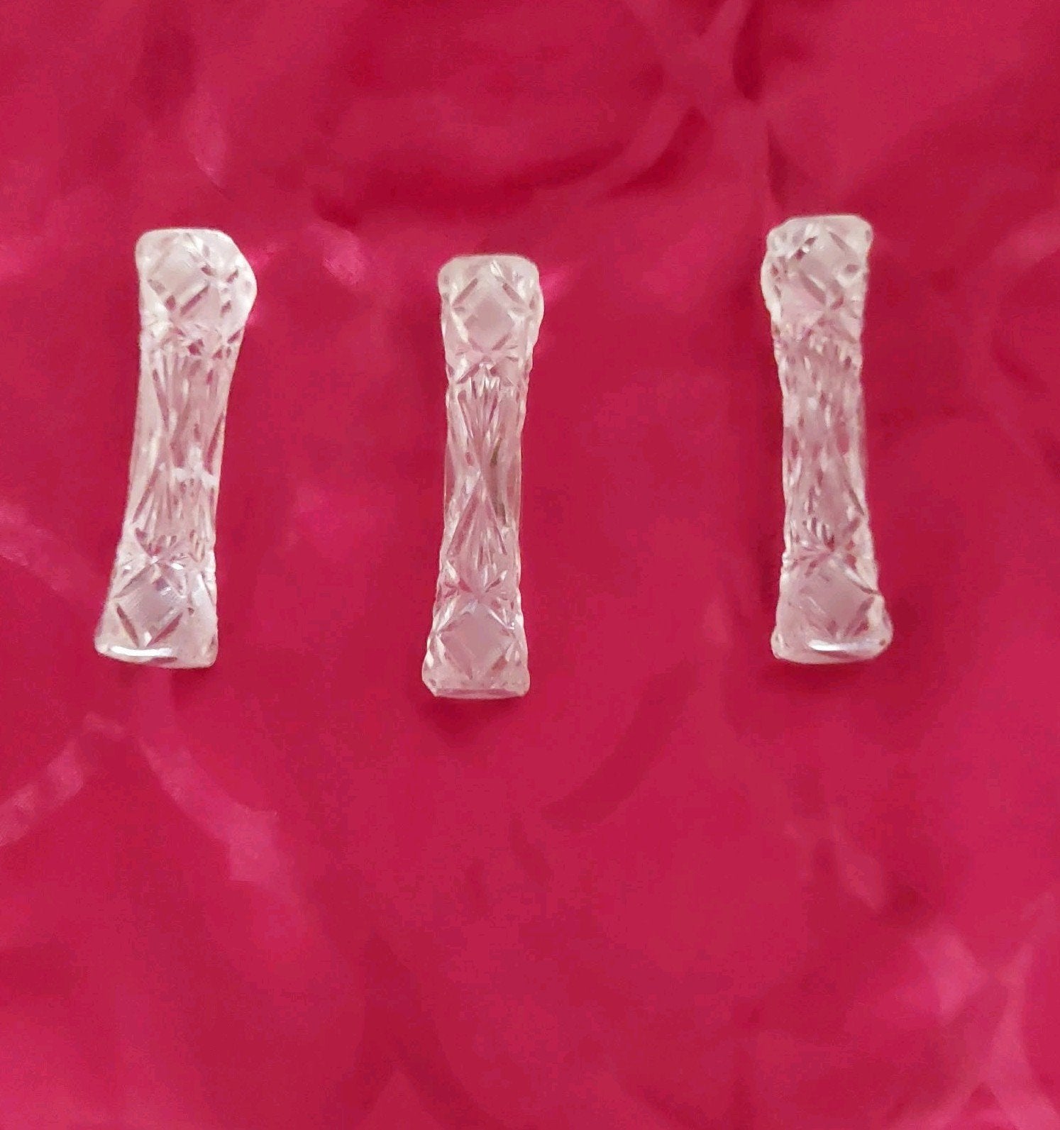 Set van 3 elegante kristallen, Antiek en Kunst, Ophalen