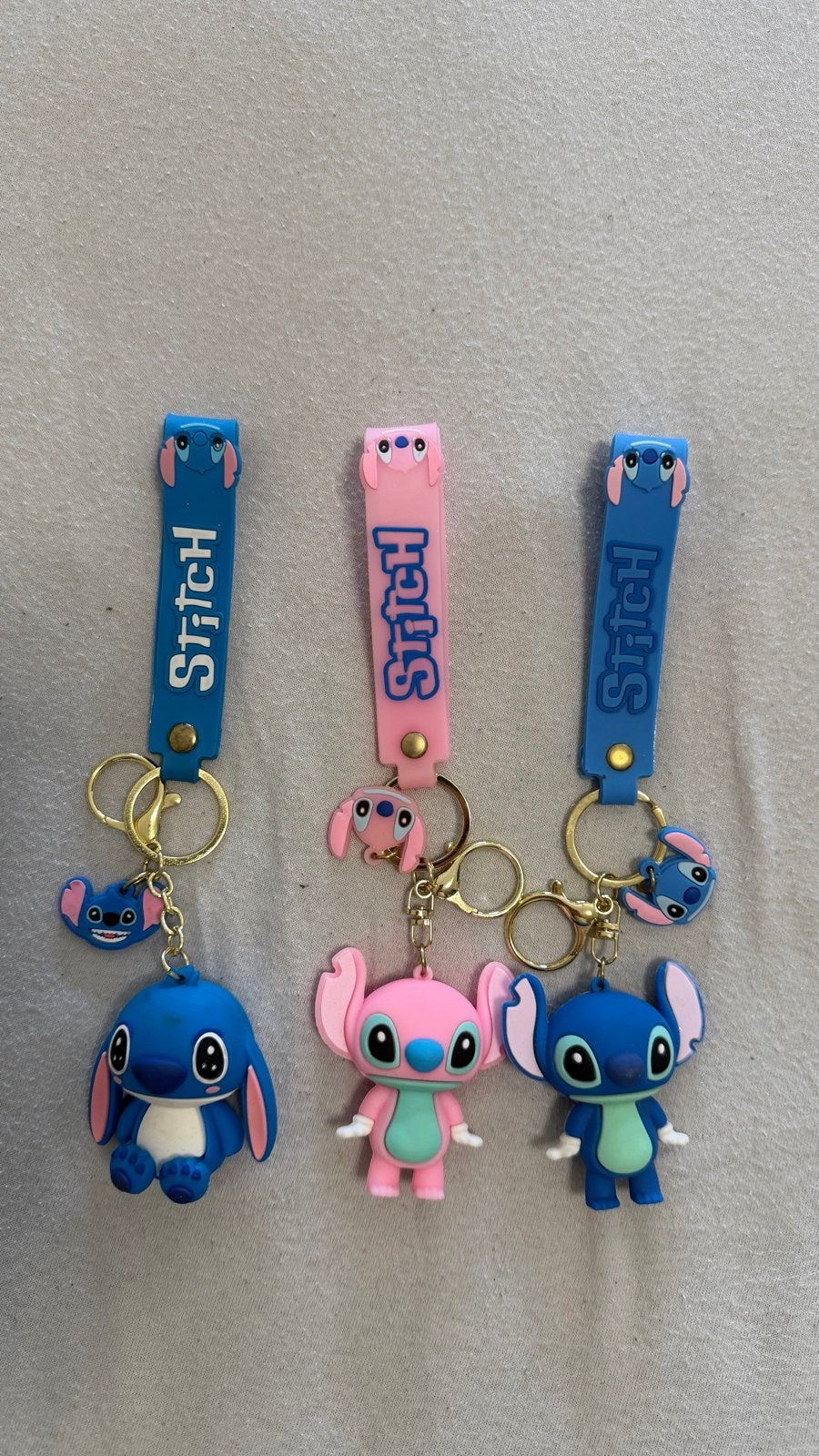 Stitch en Angel sleutelhangers - Set van 3, Ophalen, Nieuw