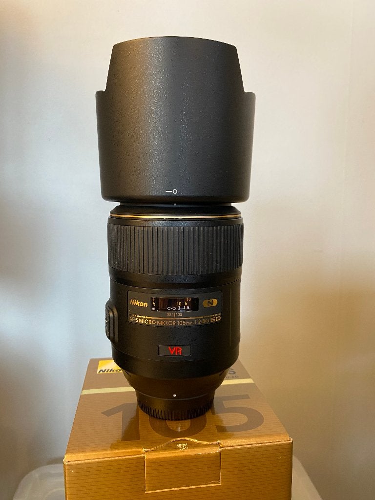 Nikon AF-S 105mm F/2.8G ED VR Micro - occasion, Audio, Tv en Foto, Ophalen, Nikon, Nikon F-mount, Macrolens
