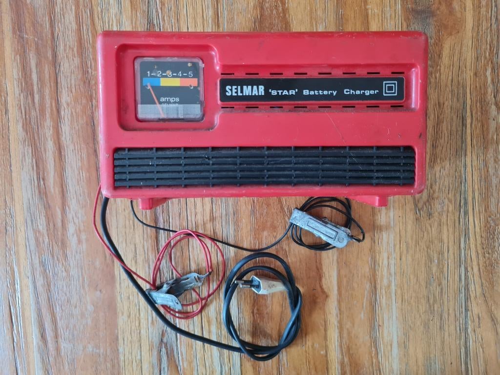 Vintage Selmar 'STAR' Acculader - Made in England, Ophalen of Verzenden