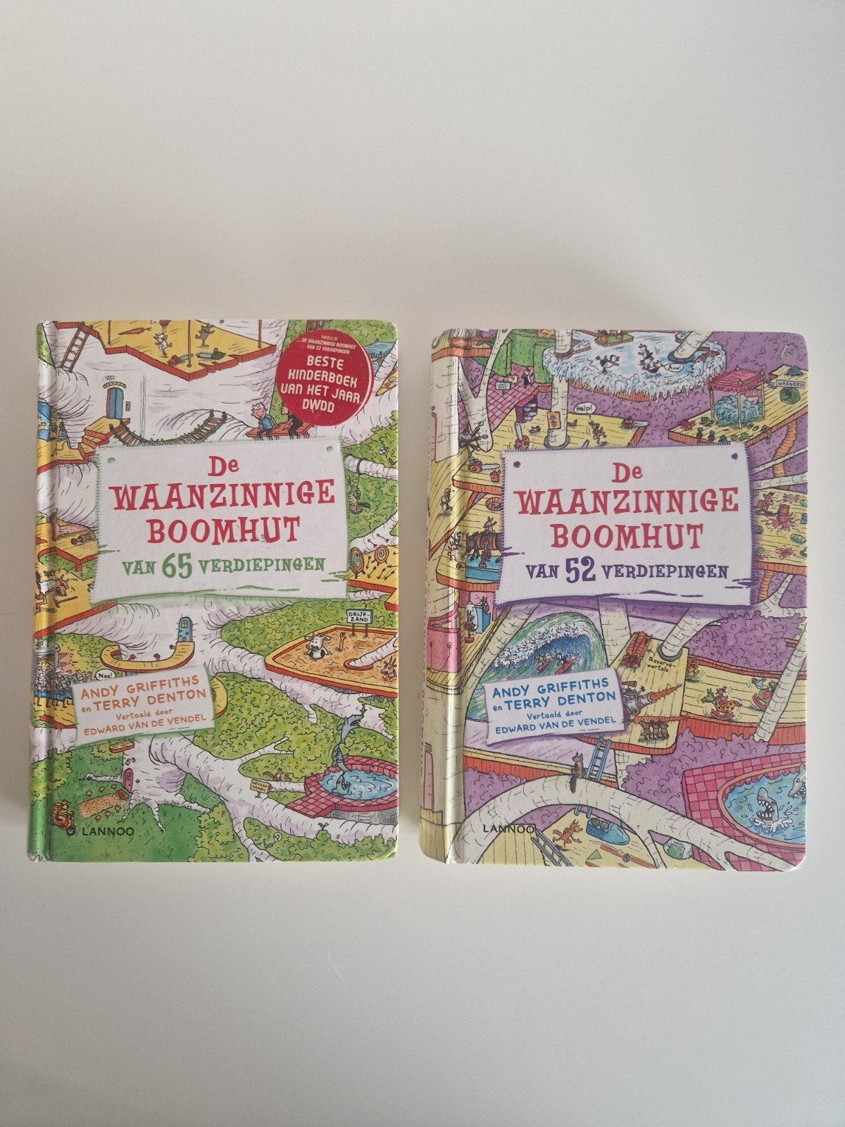 De Waanzinnige Boomhut: 52 en 65 verdiepingen (set van 2), Boeken, Ophalen of Verzenden, Gelezen