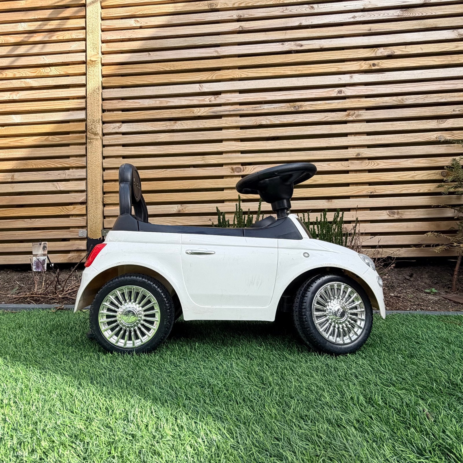 Kinderauto Fiat 500 - Wit Loopauto, Ophalen of Verzenden, Gebruikt