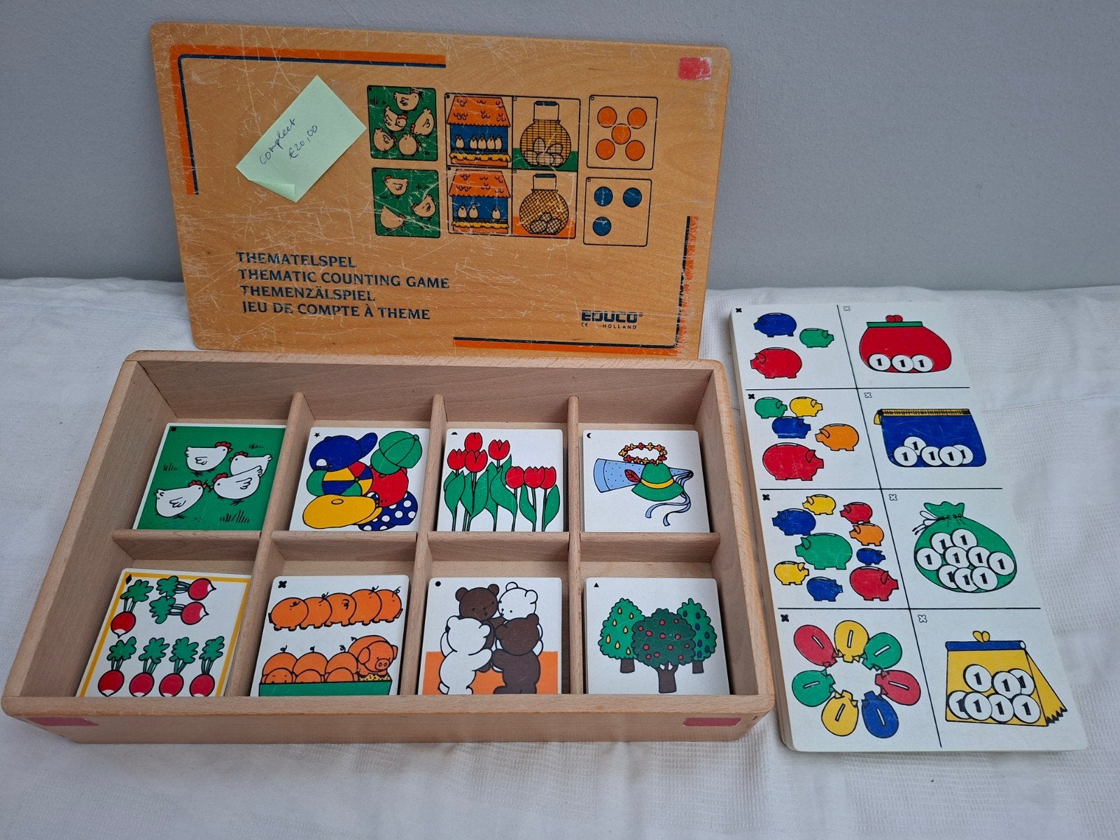 Educatief Telspel / Thematic Counting Game - Houten Box, Ophalen of Verzenden, Gebruikt, Rekenen