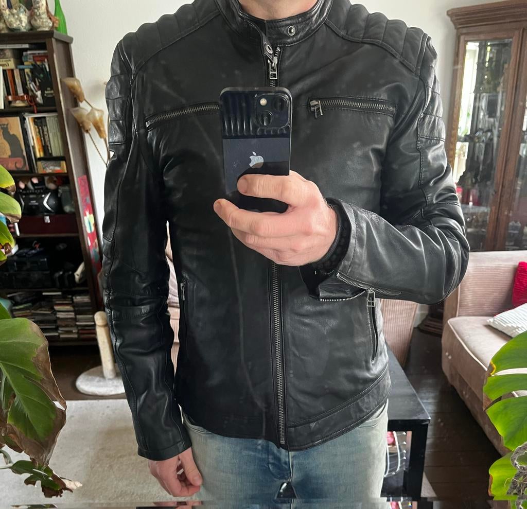 Goosecraft Biker Jacket 965 XL- Zo goed als nieuw, Ophalen of Verzenden, Zo goed als nieuw, Overige maten, Zwart