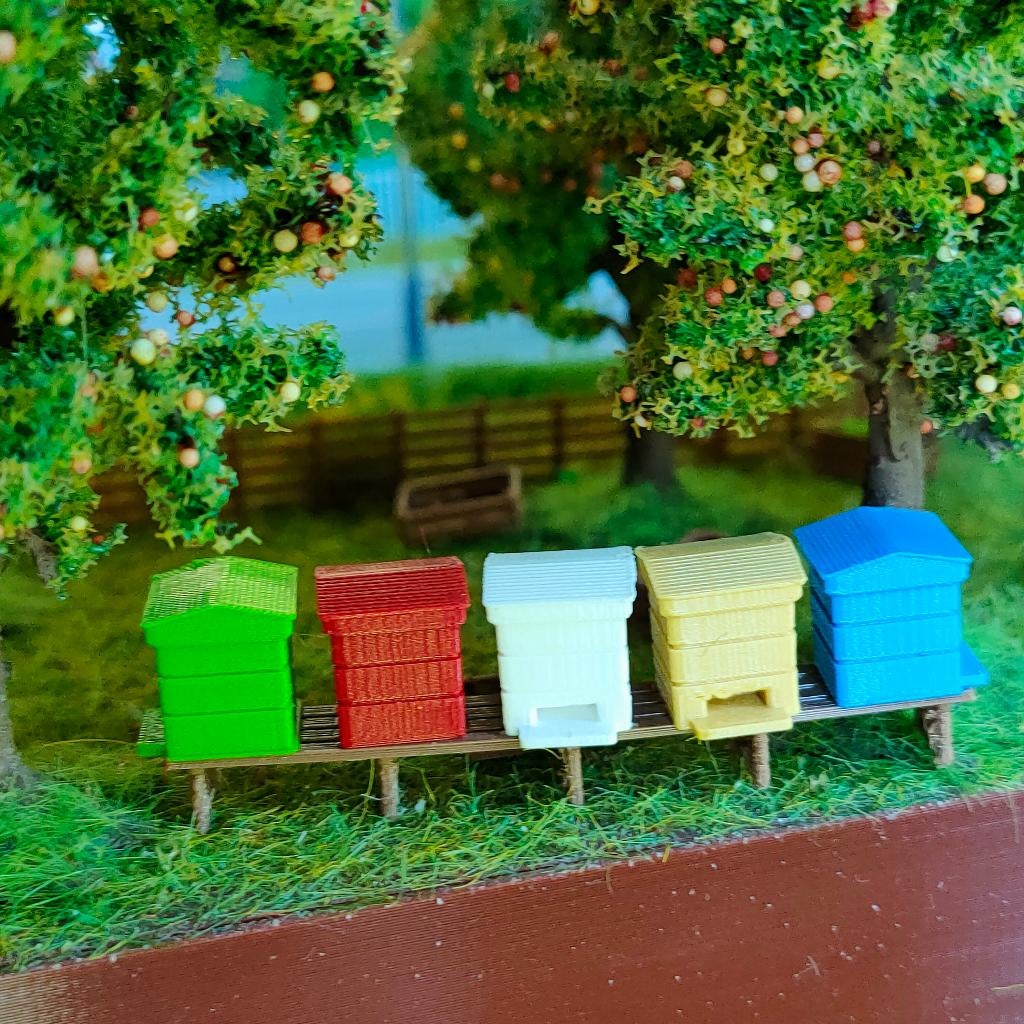 modeltrein 3D - 12 Bijenkorven, Gelijkstroom, Natuur, Nieuw, Ophalen of Verzenden