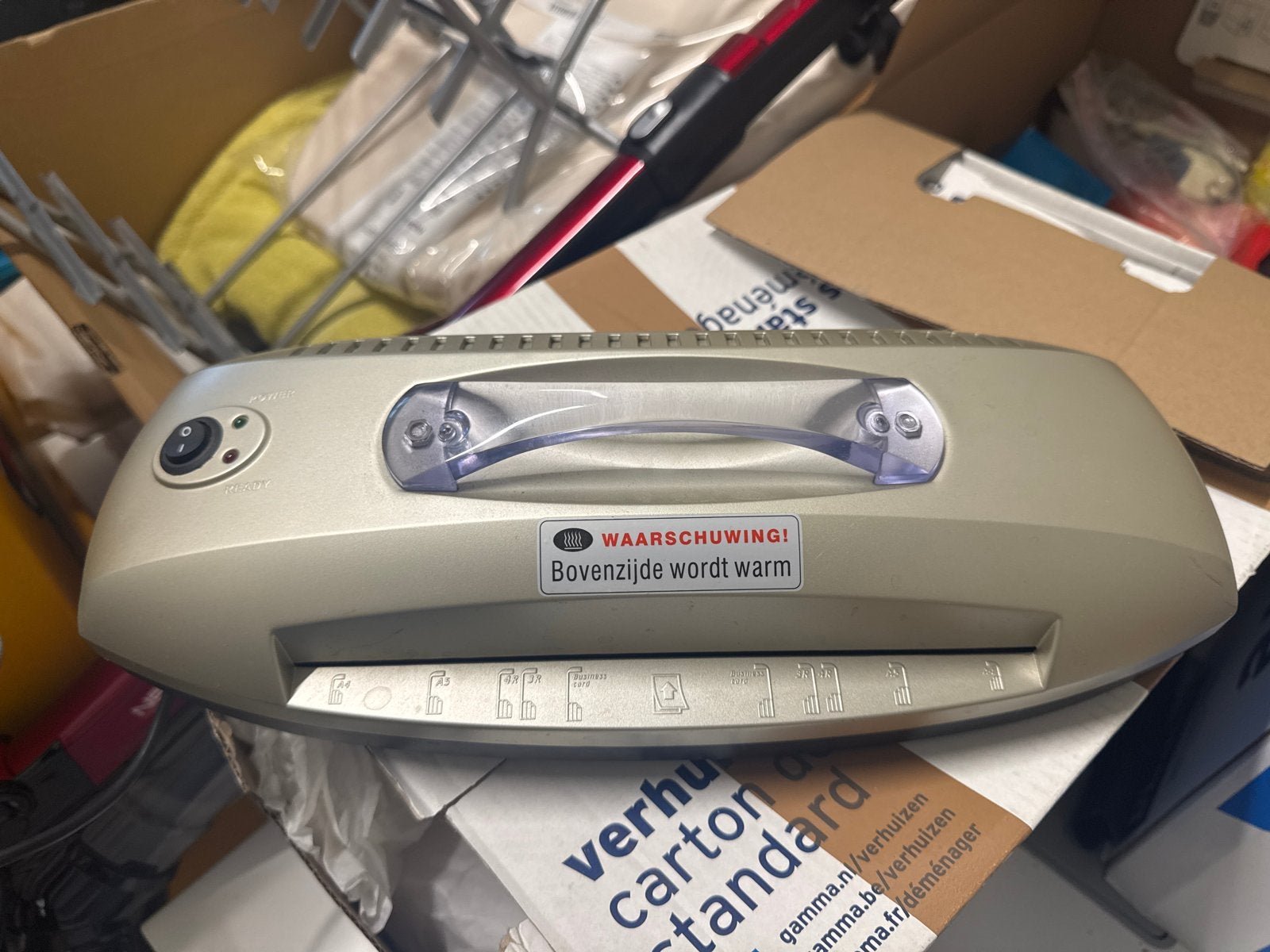 Intergamma B.V. Leusden lamineermachine VL240, Ophalen, Gebruikt