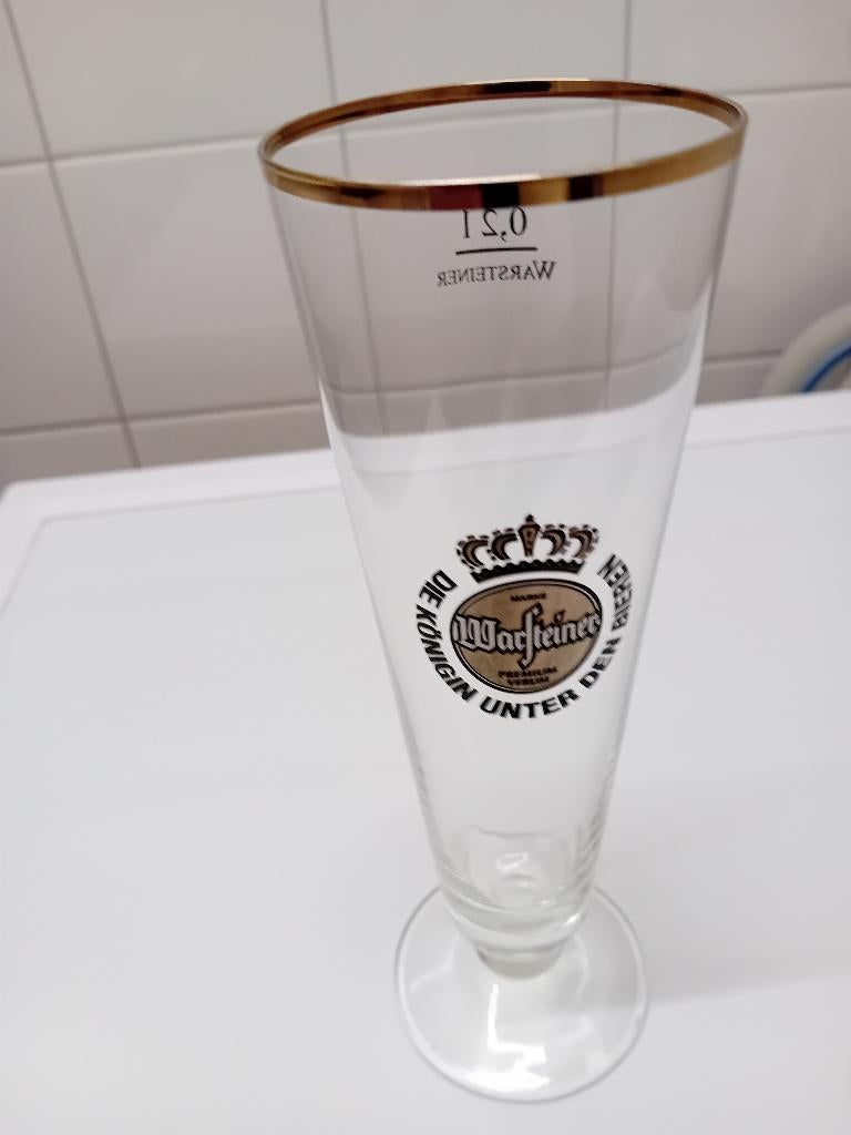 Glas - Warsteiner, Ophalen of Verzenden, Zo goed als nieuw, Bierglas