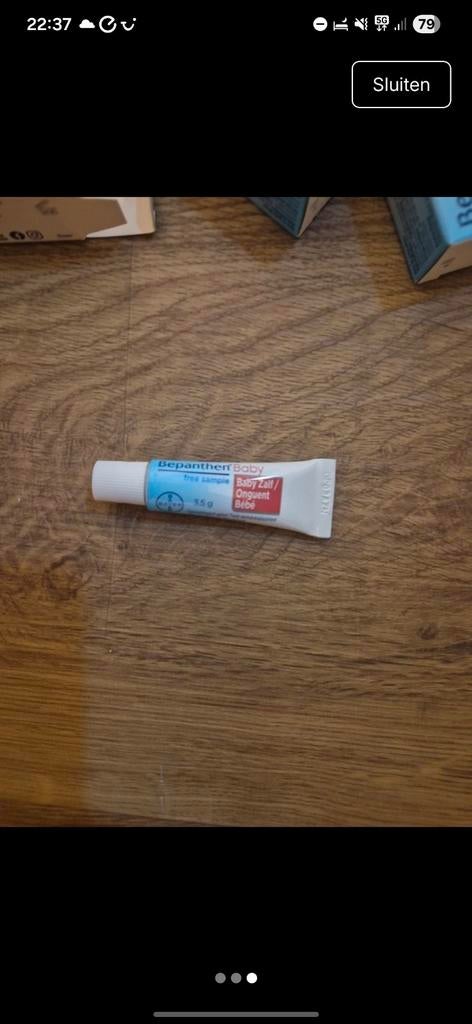 Bepanthen Baby Zalf - 2x 3.5g samples, Ophalen of Verzenden, Nieuw
