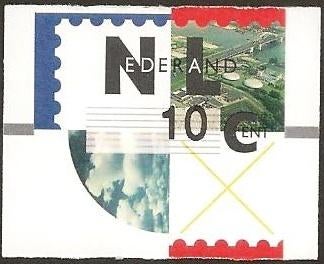 Hytech automaatstrook 10 cent, uit Gouda Rafelig. Lees Info, Ophalen of Verzenden, Na 1940, Postfris