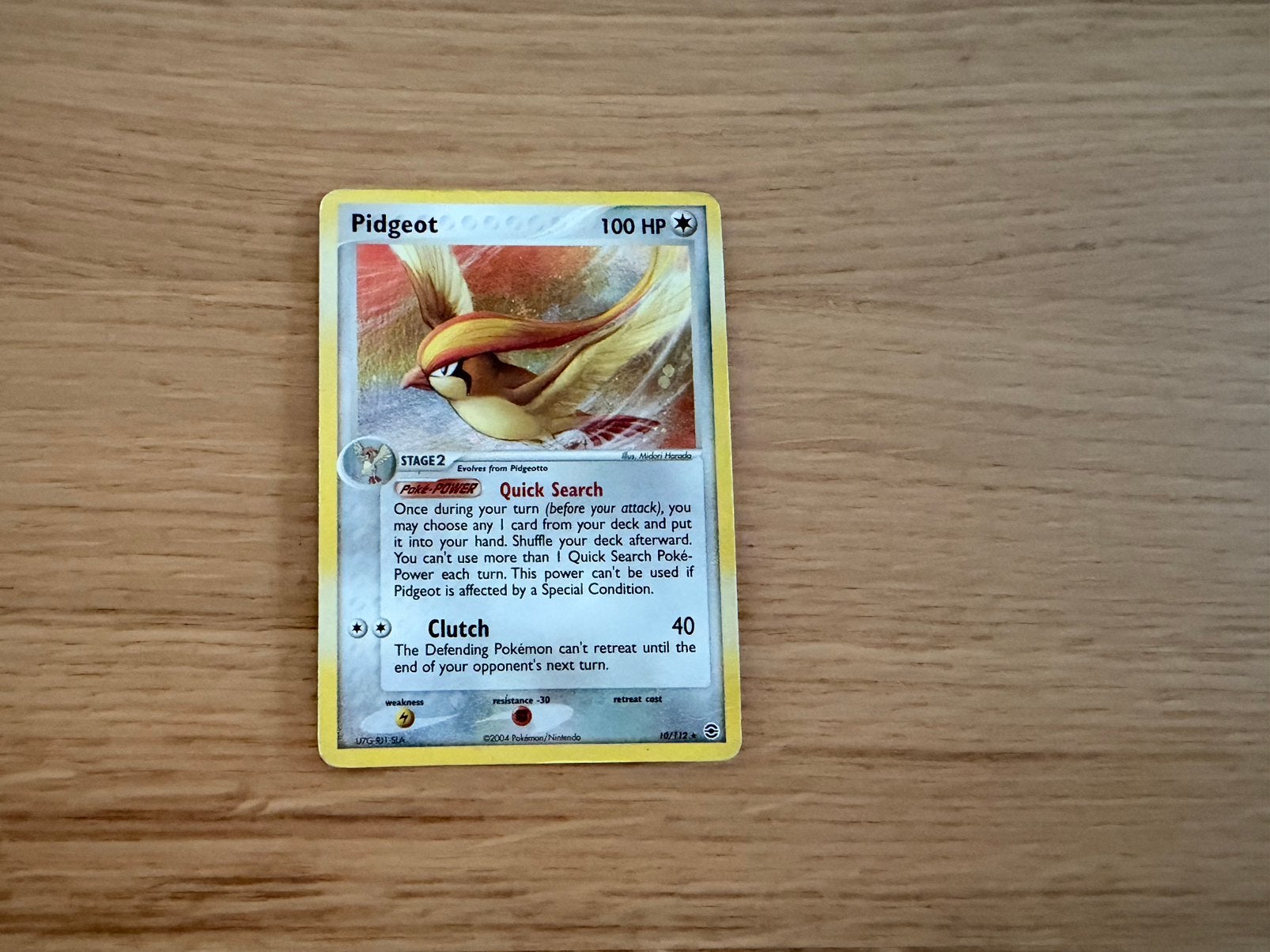 Pidgeot 10, Ophalen of Verzenden, Gebruikt, Losse kaart