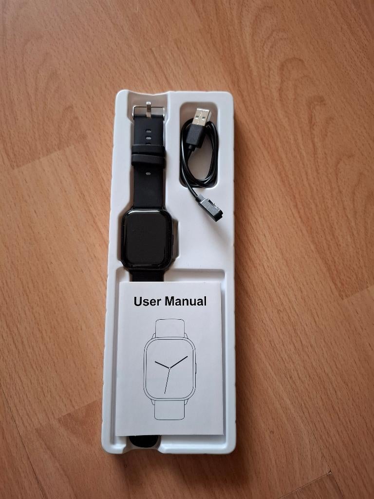 Smartwatch tsmw-17-si, Gebruikt, Zwart, Ophalen of Verzenden, Afstand