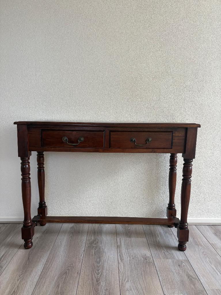 Sidetable met 2 lades, Huis en Inrichting, Tafels | Sidetables, Ophalen, 100 tot 150 cm, Antiek/landelijk, Zo goed als nieuw