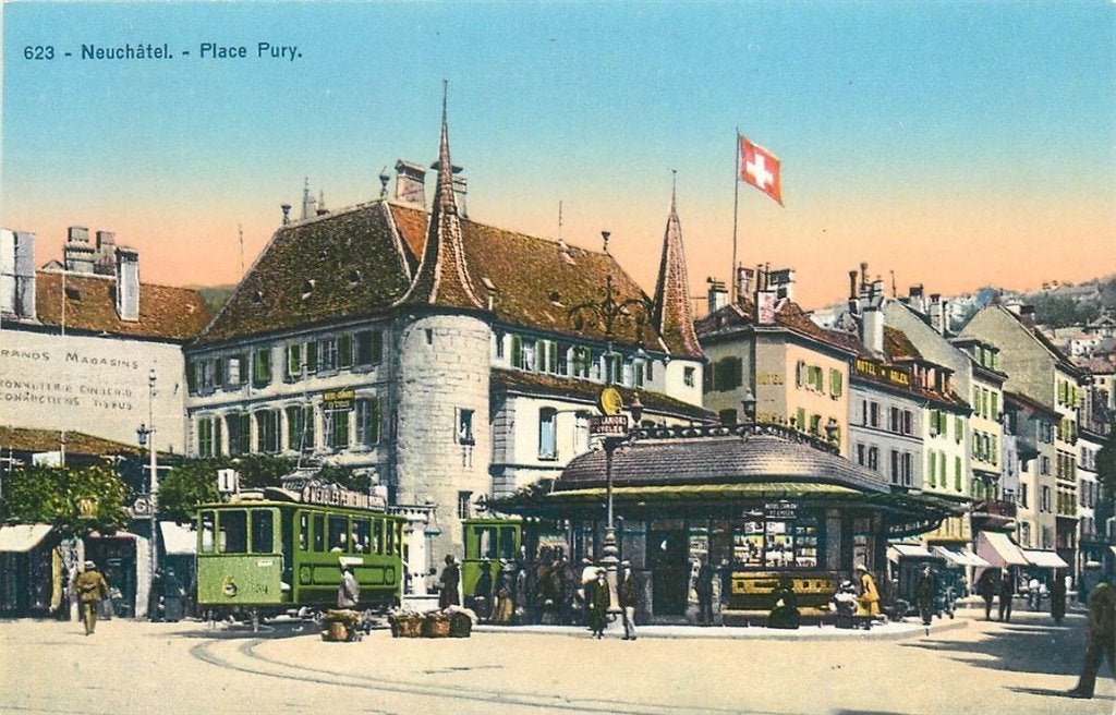 379-117-005 Neuchatel Place Pury, Verzenden, Voor 1920, Overig Europa