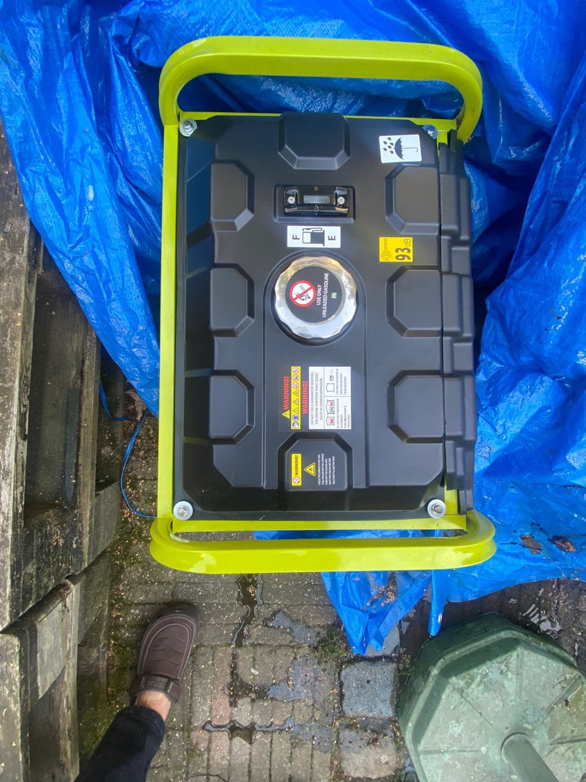 Aiwa Aggregaat LO11500W Benzine Generator, Doe-het-zelf en Verbouw, Aggregaten, Ophalen, Benzine, Zo goed als nieuw, 10 tot 30 kVA