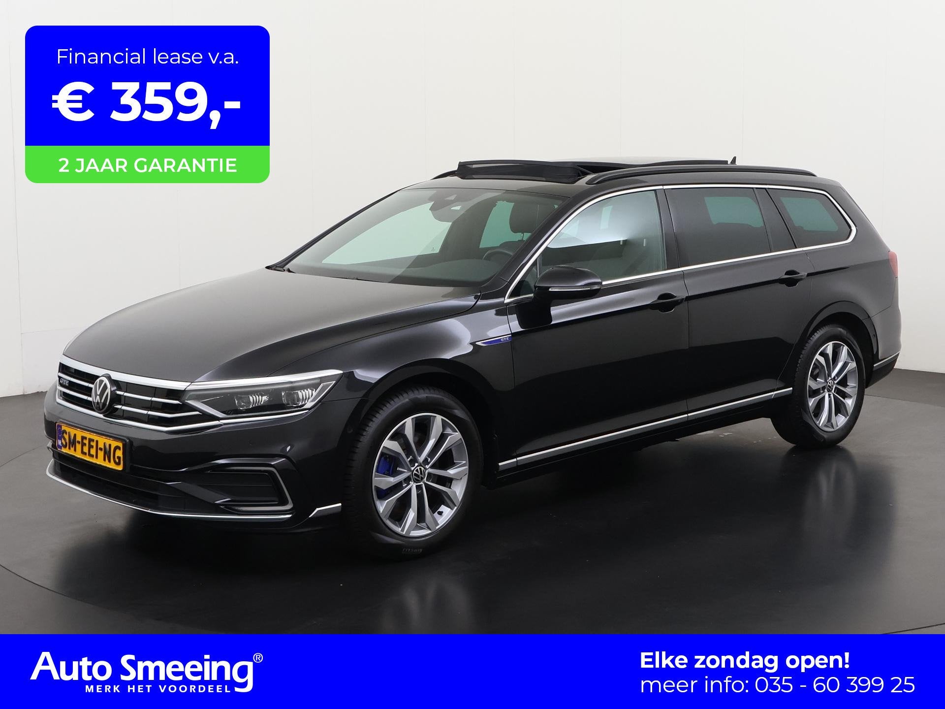 Volkswagen Passat Variant 1.4 TSI PHEV GTE | Panoramadak | A, 12 maanden, Stof, Zwart, Plug-in hybride