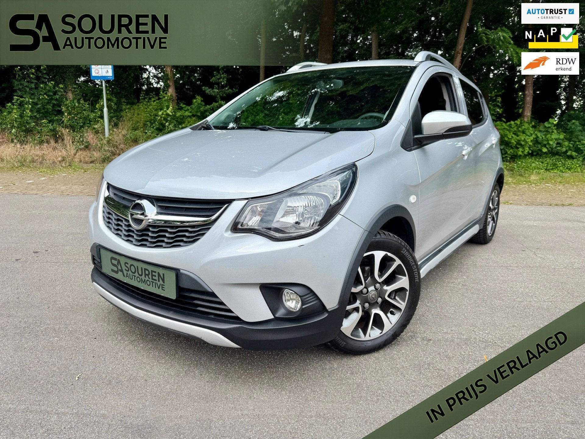 Opel KARL 1.0 Rocks Online Edition Carplay - Andriod auto /, Auto's, Opel, Voorwielaandrijving, 839 kg, Stof, Gebruikt