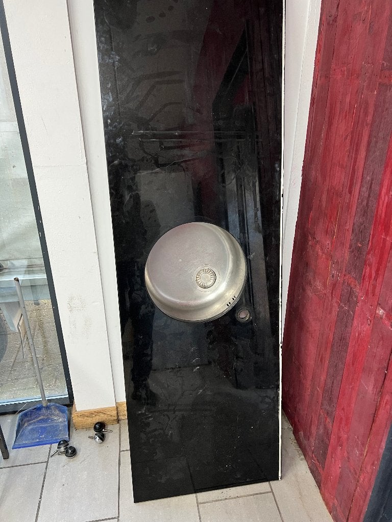 keuken, Gebruikt, Wit, Graniet of Steen, Enkelwandige keuken