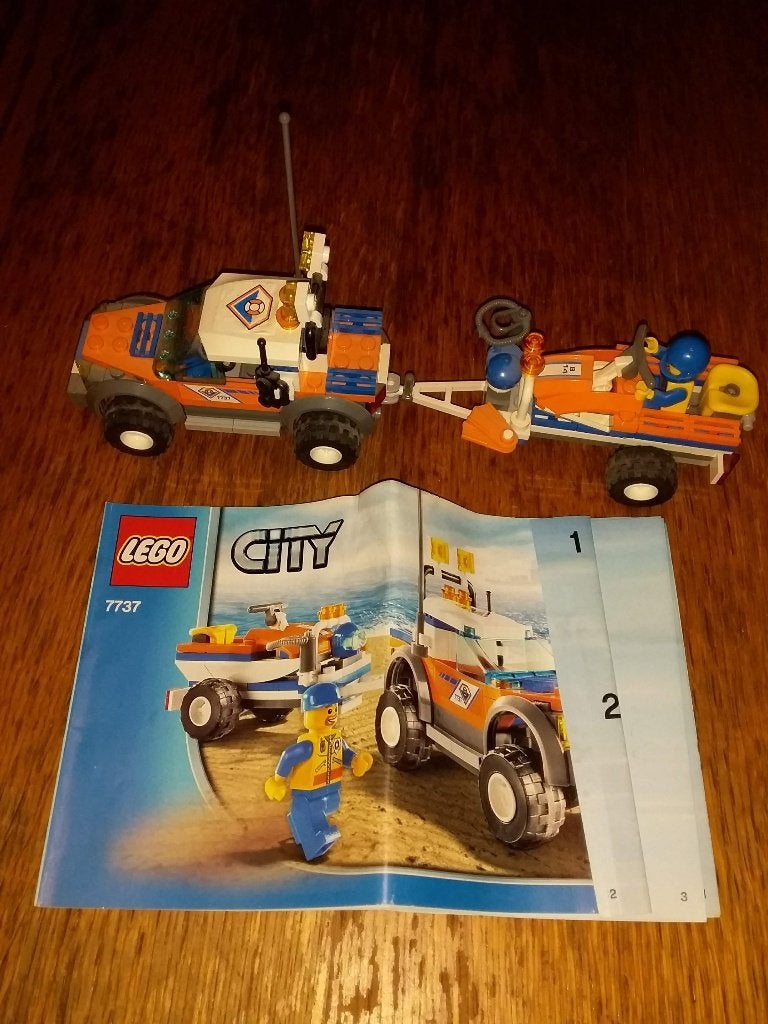 lego nr 7737 strandwacht, Lego, Ophalen of Verzenden, Inclusief minifiguren, City