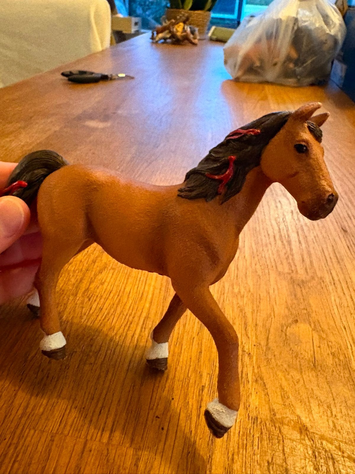 Schleich paard met ruiter - Western set, Ophalen of Verzenden, Gebruikt