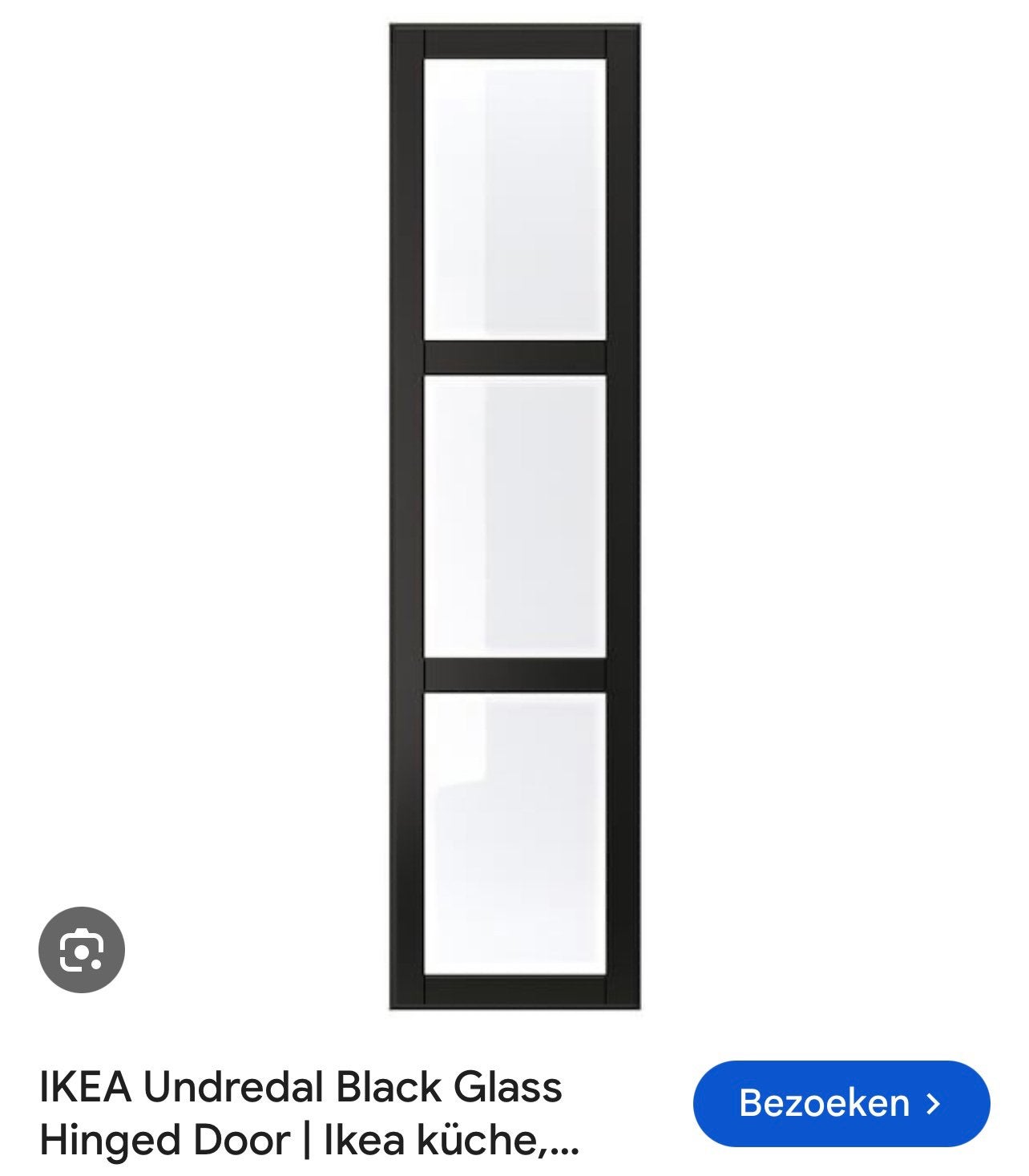 Ikea Pax Undredal zwart met glas GEZOCHT, Ophalen, 200 cm of meer, 50 tot 100 cm, 50 tot 75 cm