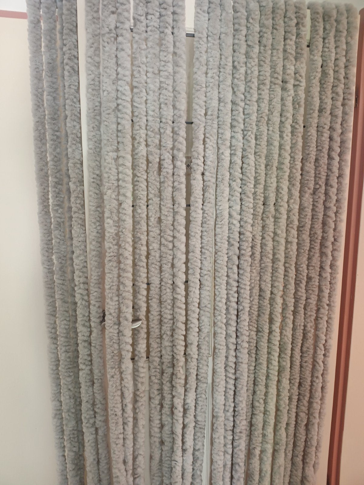 Vliegengordijn kattenstaart grijs 100 cm breed, Ophalen