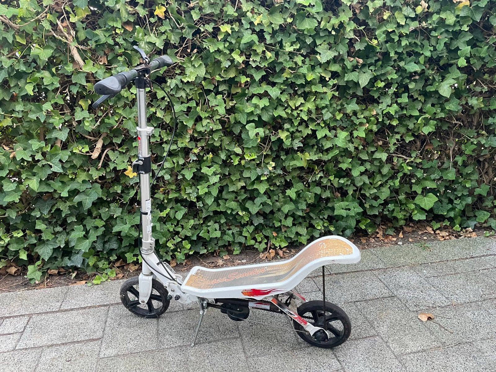 Space Scooter - Wit/Zilver - Gebruikt, Fietsen en Brommers, Steps, Gebruikt, Gewone step, Ophalen