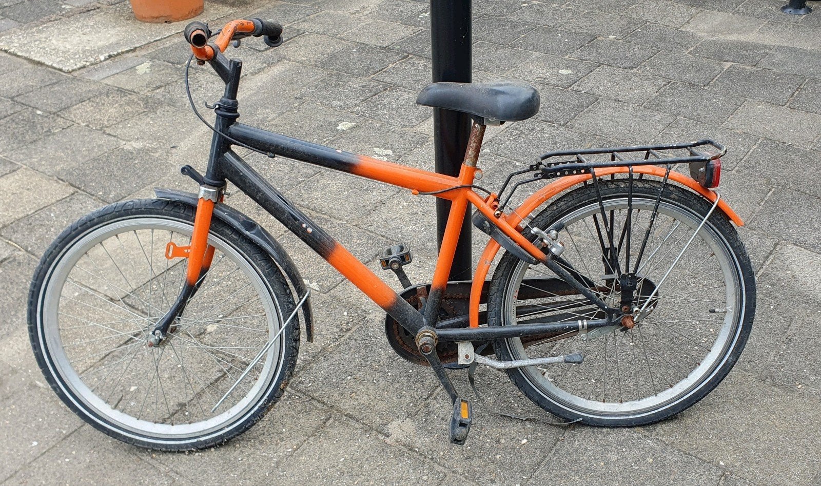 Jongensfiets - 6-8 jaar - 22 inch, Ophalen, Terugtraprem, 22 inch, Gebruikt