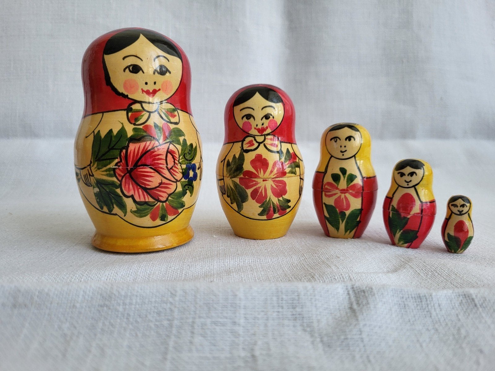 Traditionele Matroesjka 5 delen, Ophalen of Verzenden