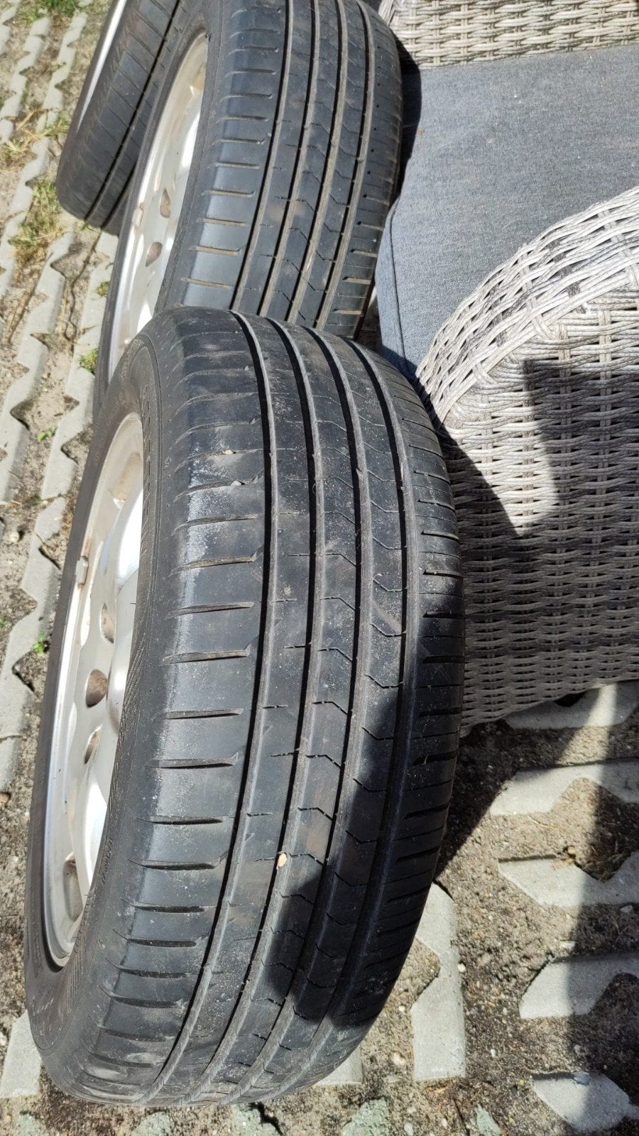 velgen en zomerbanden Volvo V70 2, Auto-onderdelen, Ophalen, 16 inch, 205 mm, Zomerbanden