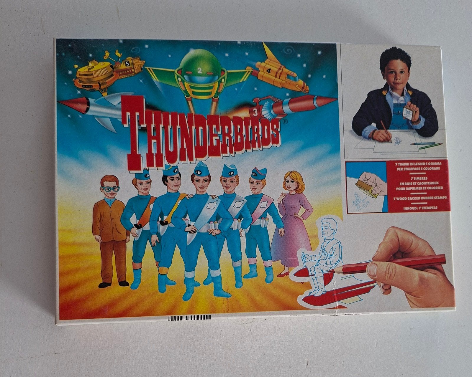 Thunderbirds Stempel- en Kleurset - Vintage Knutselplezier, Ophalen of Verzenden, Gebruikt, Knutselen