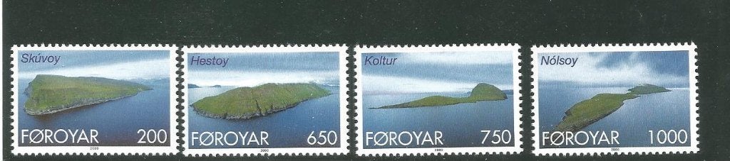 Faeröer Eilanden Mi. 381/384  Skúvoy, Hestoy, Koltur, Nólsoy, Ophalen of Verzenden, Denemarken, Postfris