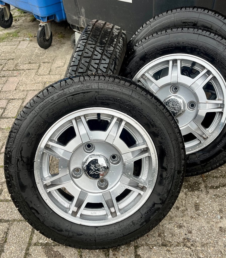 Velgen set compleet voor Peugeot 504 CC, Ophalen, Velg(en), Nieuw, Overige maten
