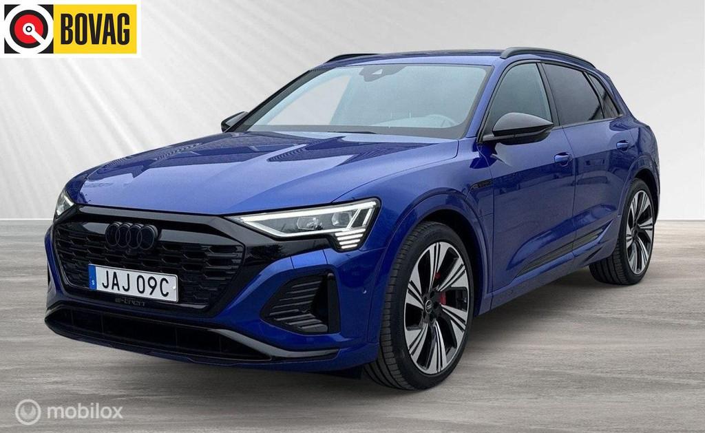 Audi Q8 e-tron 55 quattro S Edition 115 kWh B&O, pano, Auto's, Audi, Bedrijf, Te koop, Q8 e-tron, 360° camera, 4x4, ABS, Achteruitrijcamera