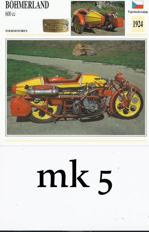Mk5 motorkaart bohmerland 600cc, Ophalen of Verzenden, Zo goed als nieuw, Motoren