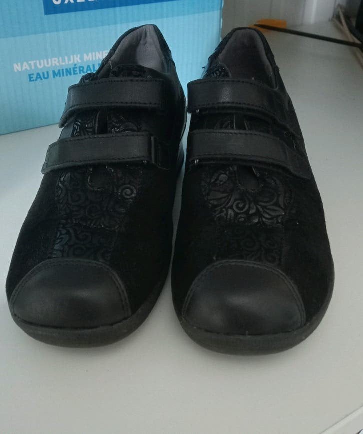 Xsensible Zgan Zwarte Schoenen - Maat 37.5 H, Xsensible, Ophalen of Verzenden, Zo goed als nieuw, Instappers