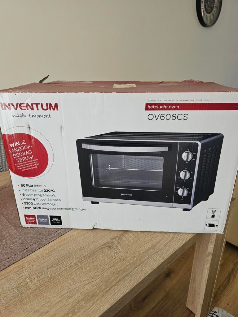 Inventum Selfstanding Oven - Inventum OV606CS, Ophalen, Gebruikt, Minder dan 45 cm