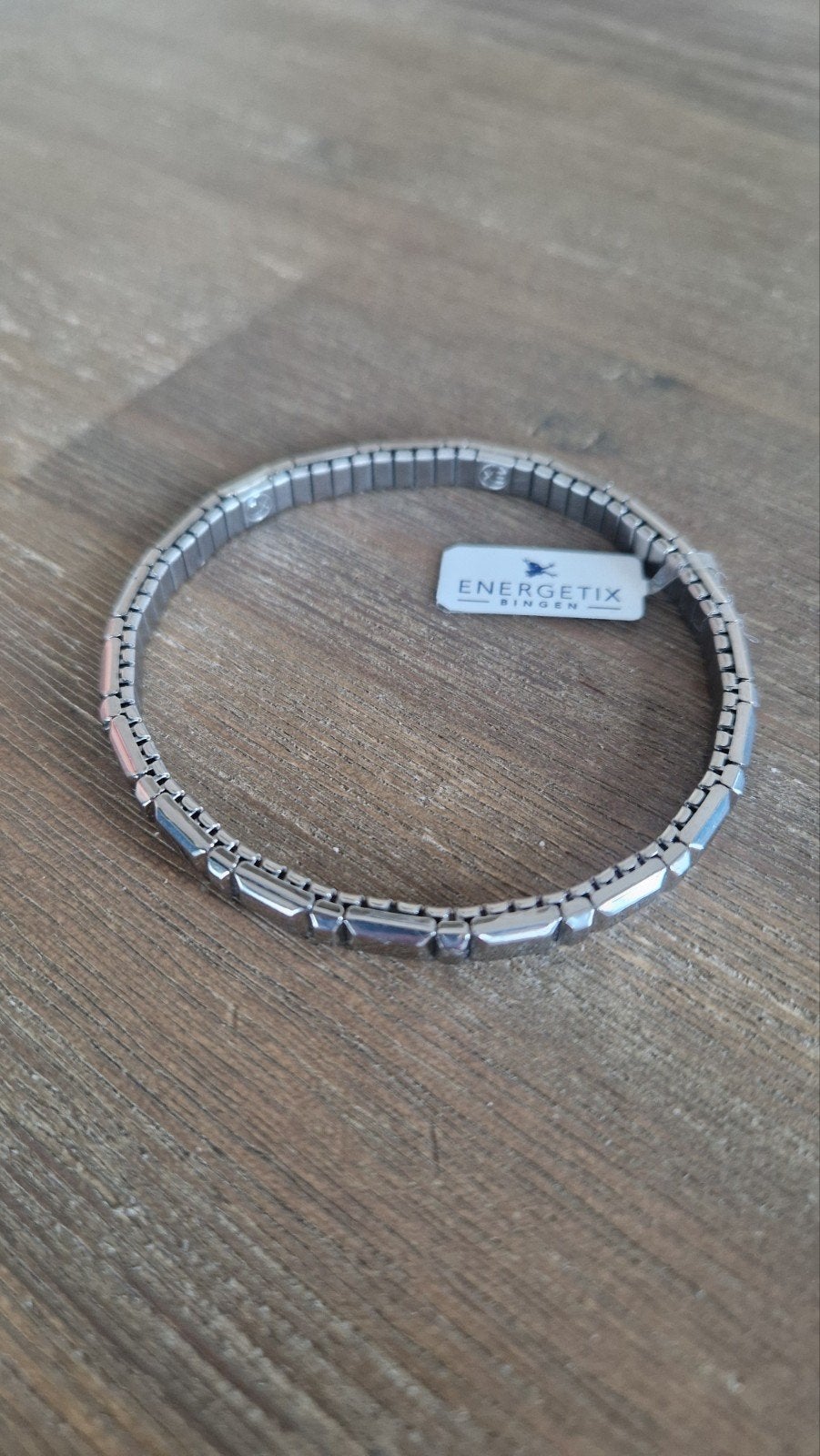 Mooie armband Energetix, Sieraden, Tassen en Uiterlijk, Armbanden, Ophalen of Verzenden, Nieuw, Zilver, Staal