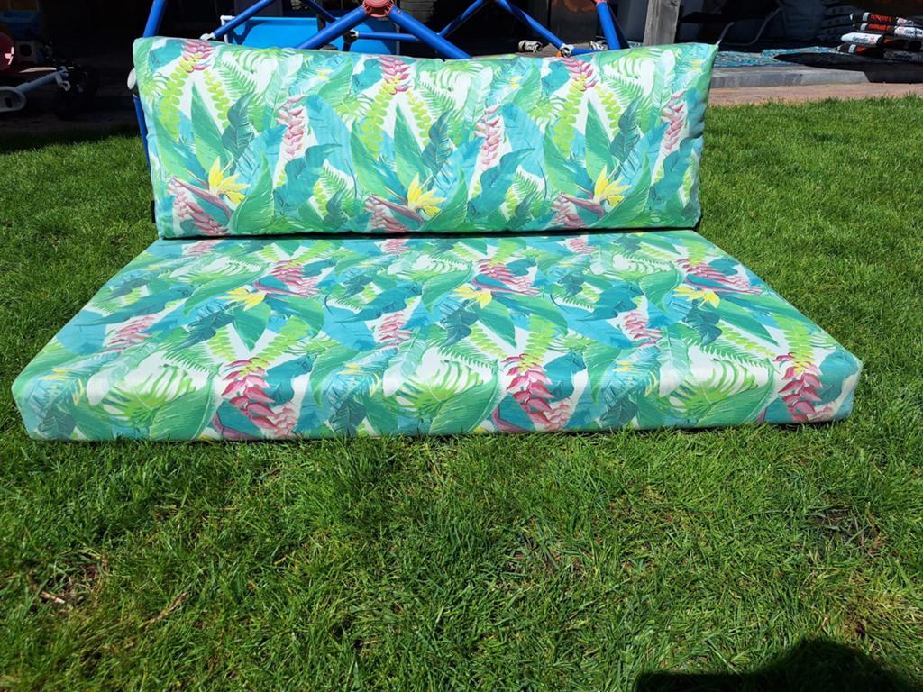 Palletkussenset 120x80 - Tropische print - Skins by Nature, Ophalen, Zo goed als nieuw