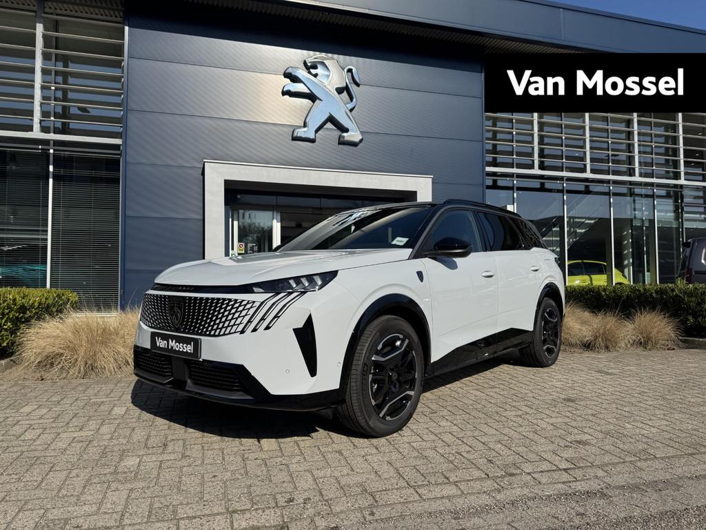 Peugeot e-5008 GT Avantage 73 kWh l Voorraad l Mistral Execu, Verwarming stoelen achter, 213 pk, 7 stoelen, Wit