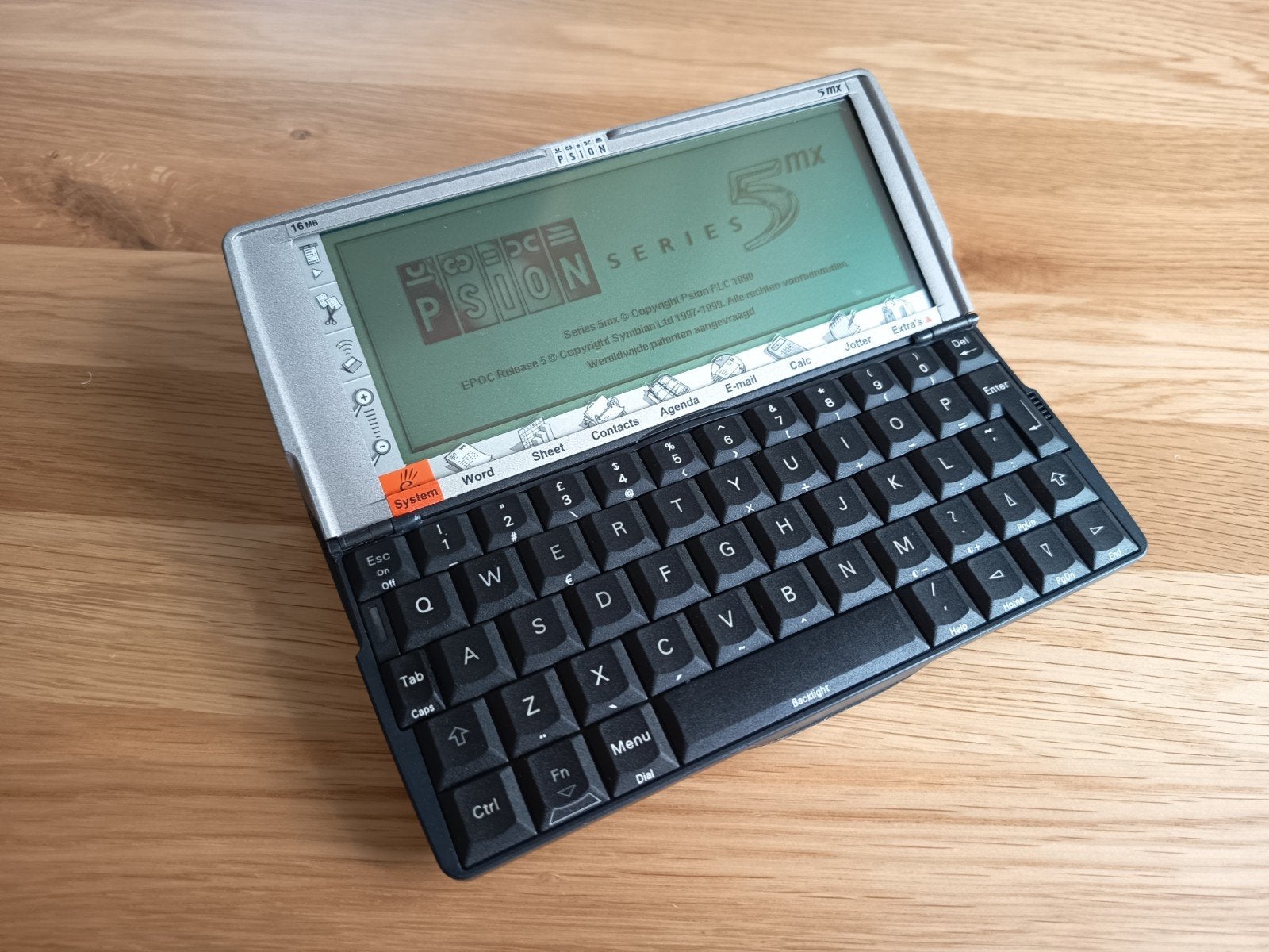 PSION 5MX met accessoires en hoes, Ophalen of Verzenden, PSION