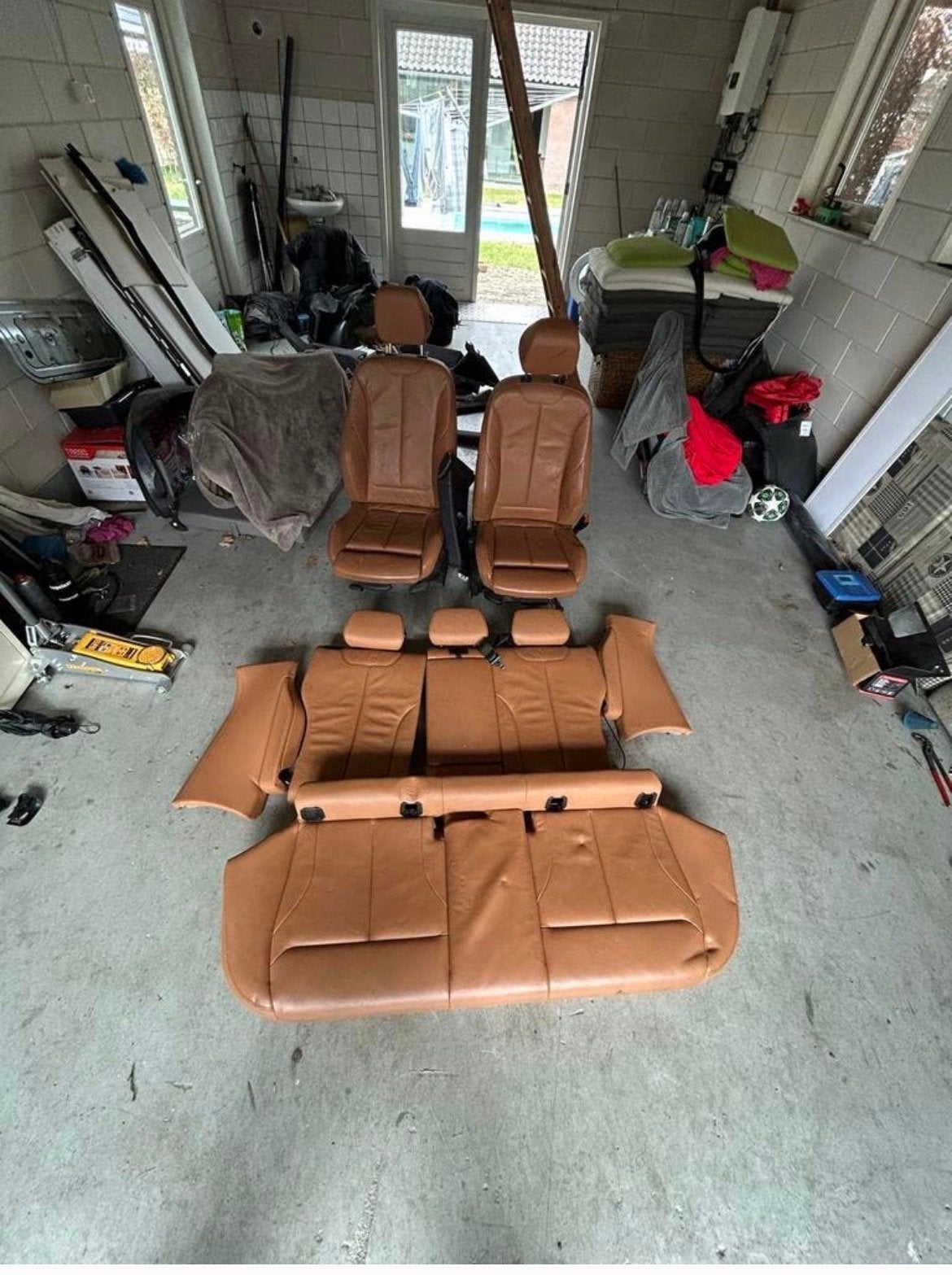Compleet bruin lederen interieur BMW F34 GT (opknapbeurt nod, Auto-onderdelen, Interieur en Bekleding, Ophalen of Verzenden, Gebruikt